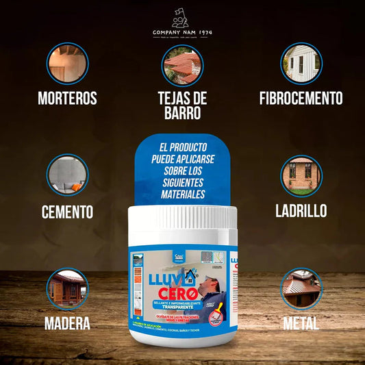 LLUVIA ACERO PLUS 3,000ML + CINTA TAPAGOTERA