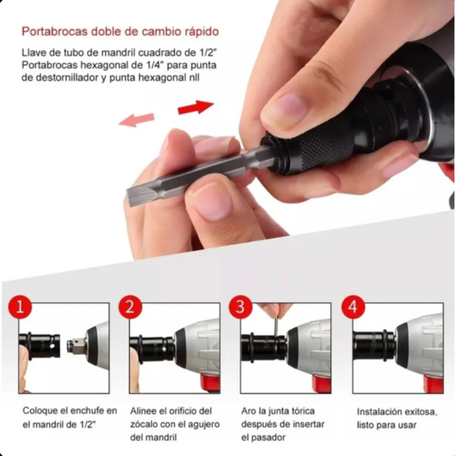 Pistola de Impacto Emtop - 2 Baterias