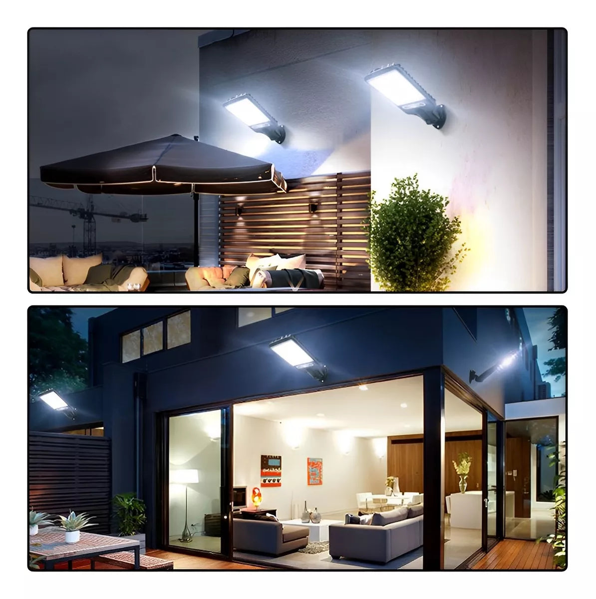 PACK x 3 LUCES SOLARES - con sensor de movimiento + control remoto