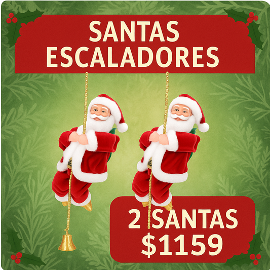 Decoración Navidad - Santa Escalador