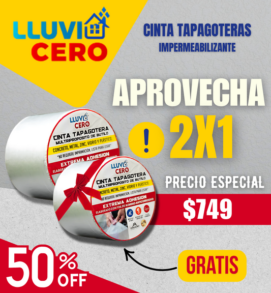 CINTA TAPAGOTERA LLUVIA CERO 10CM x 5M