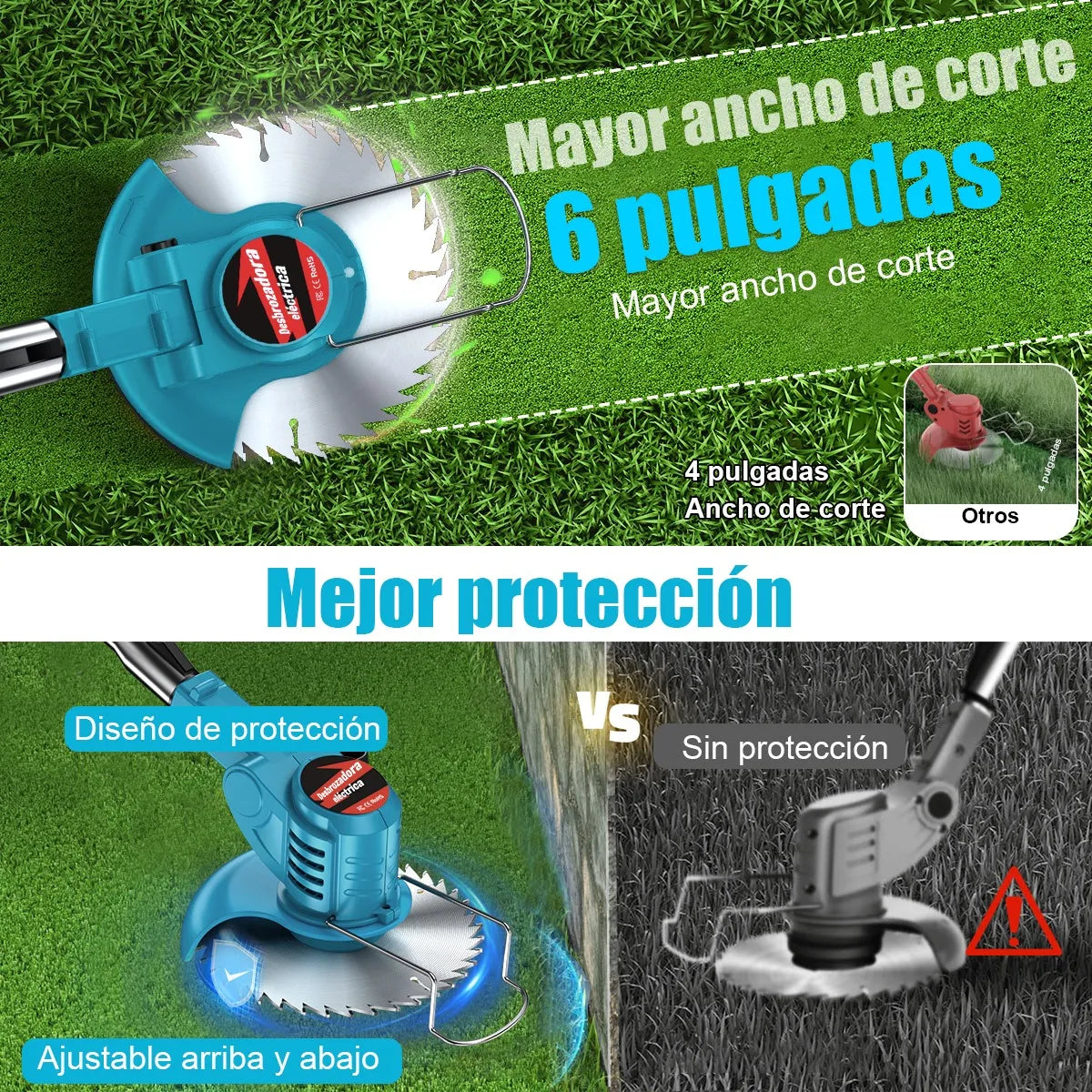 DESBROZADORA ELECTRICA 3 EN 1 - Mas ligera que nunca