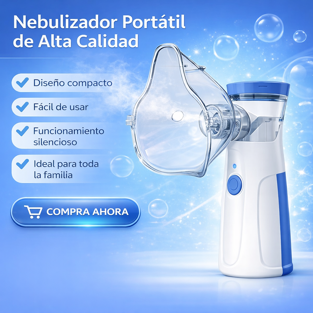 NebulAir- Nebulizador Portatil Profesional Para Niños y Adultos