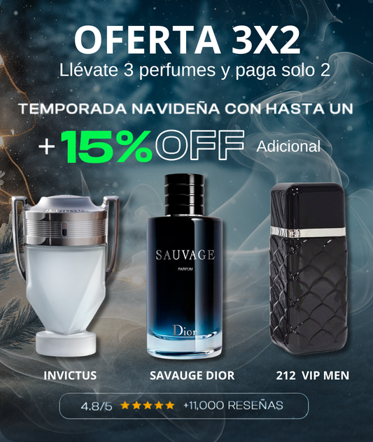 Promocion 3x2 Fragancia para hombre