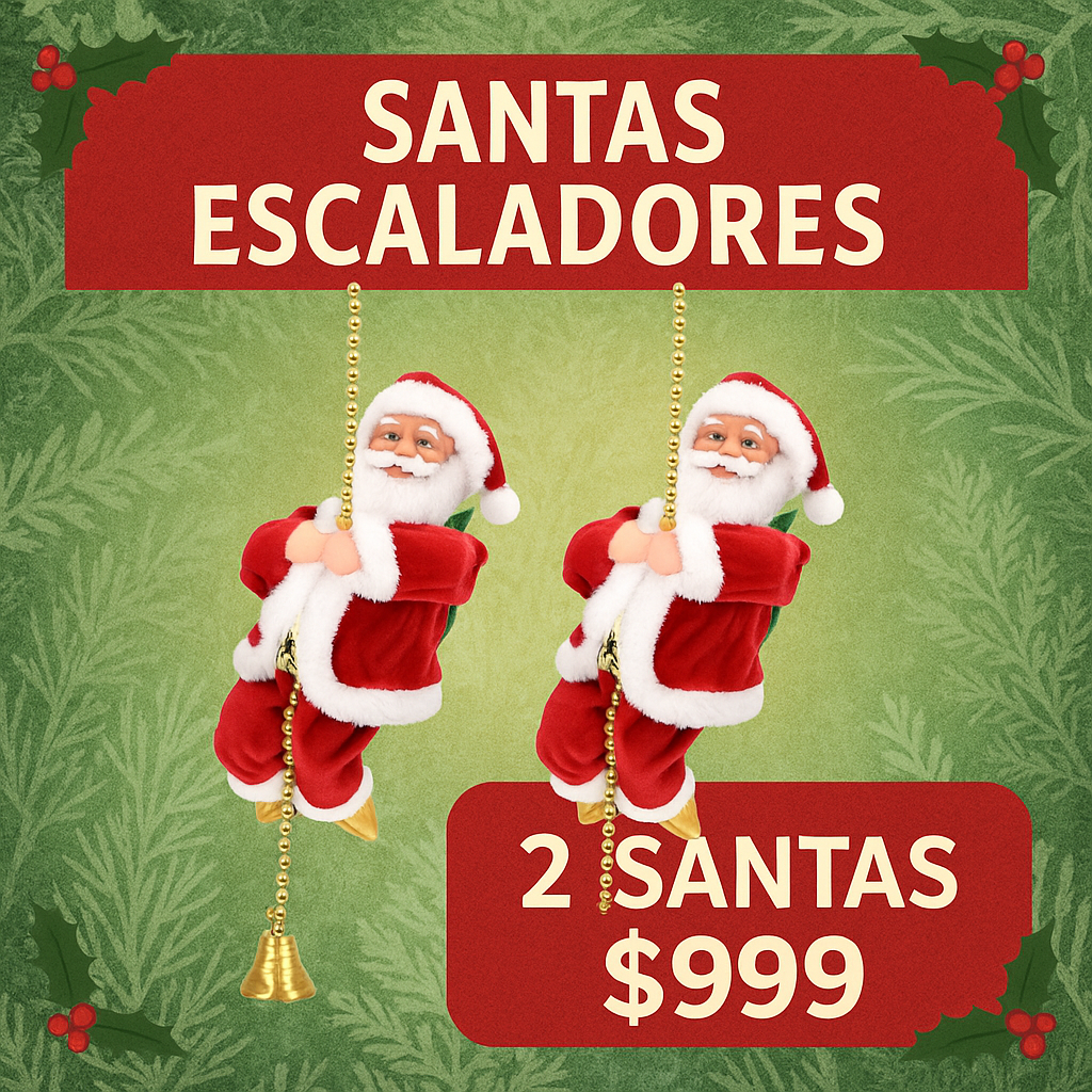Decoración Navidad - Santa Escalador