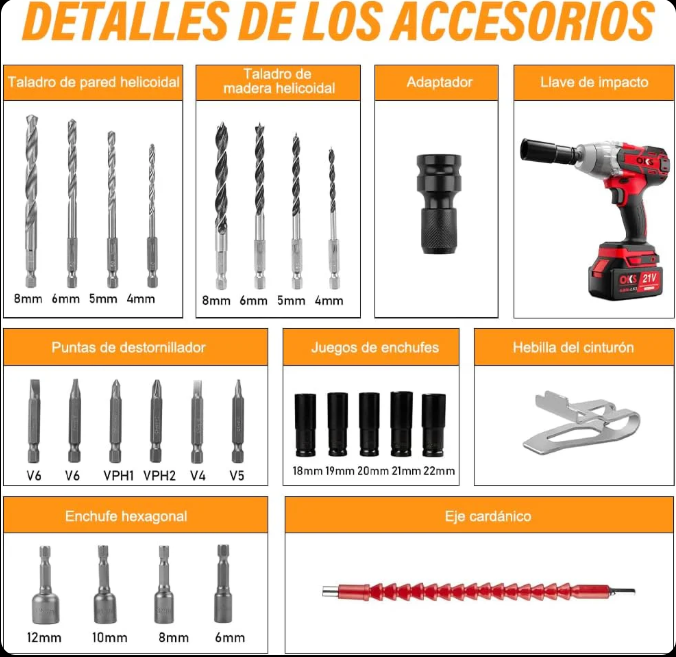 Pistola de Impacto Emtop - 2 Baterias