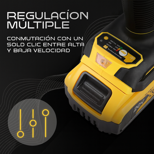 Taladro Desatornillador + 2 Baterias