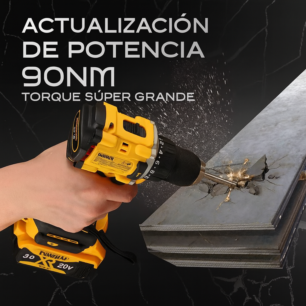 Taladro Desatornillador + 2 Baterias